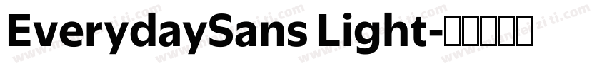EverydaySans Light字体转换